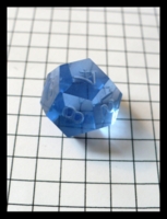 Dice : Dice - 12D - Percision Clear Blue Unpainted